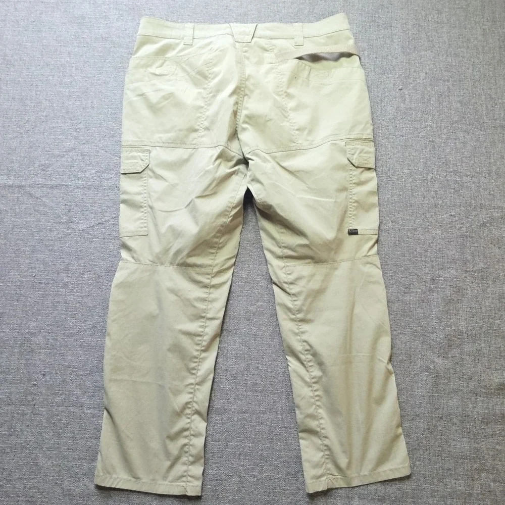 5.11 Tactical Cargo Pants Mens 36x30 Beige Ripstop Workwear Utility 74512-055